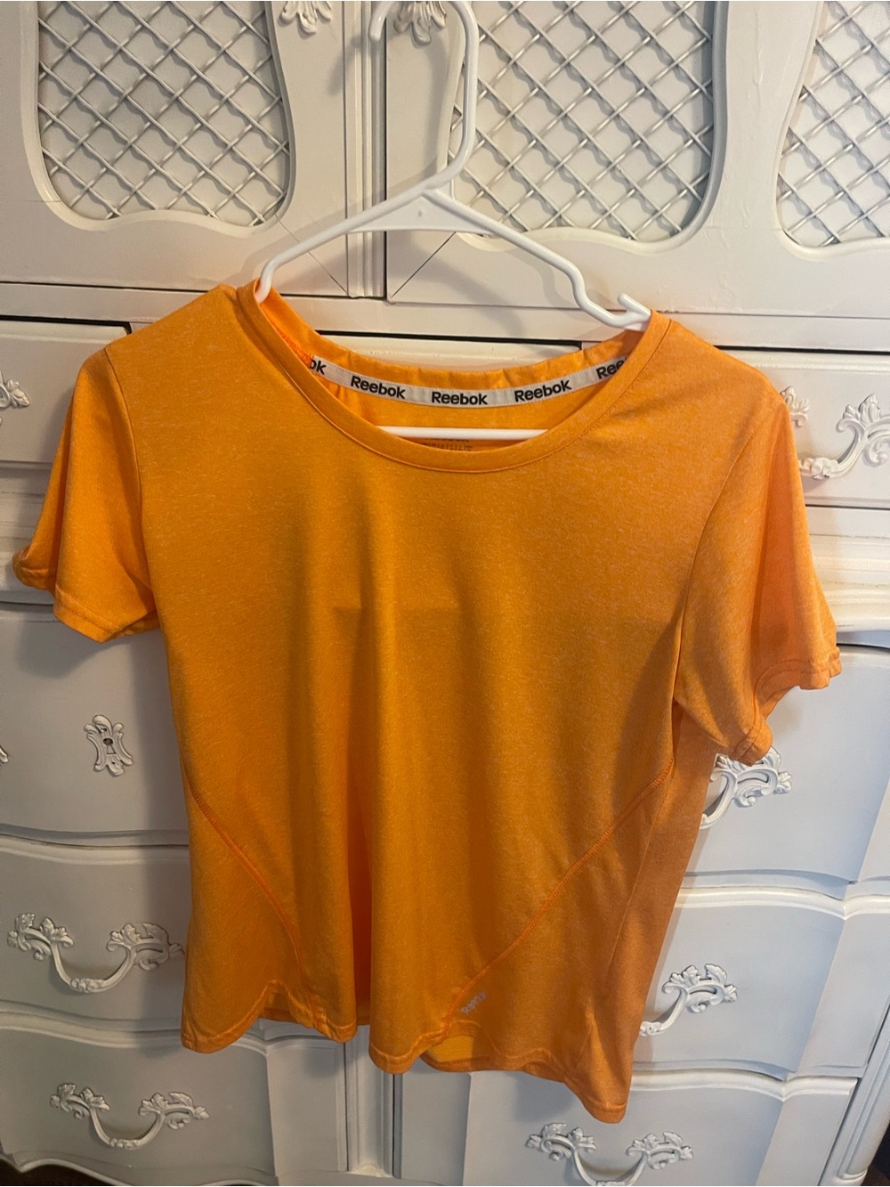 Reebok Women's Bright Orange Short Sleeve Performance Tee